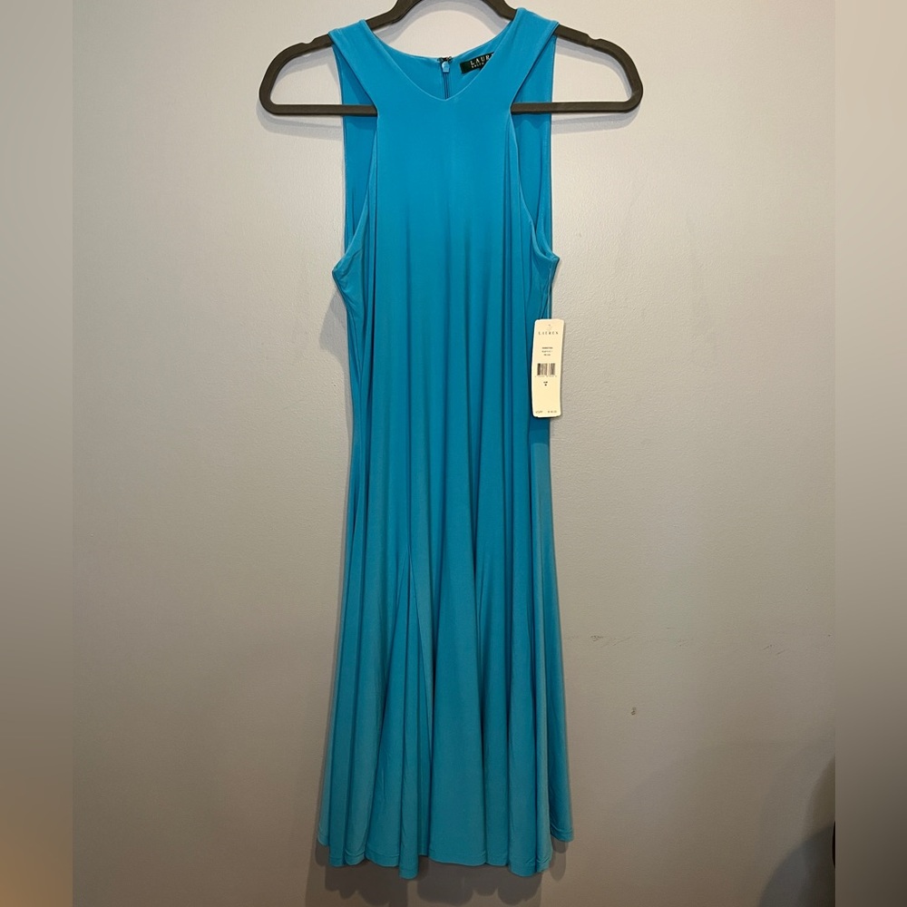NWT Lauren Ralph Lauren Turquoise Maxi Dress - Women’s Size Medium